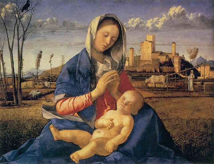 Giovanni Bellini Madonna of the Meadow China oil painting art